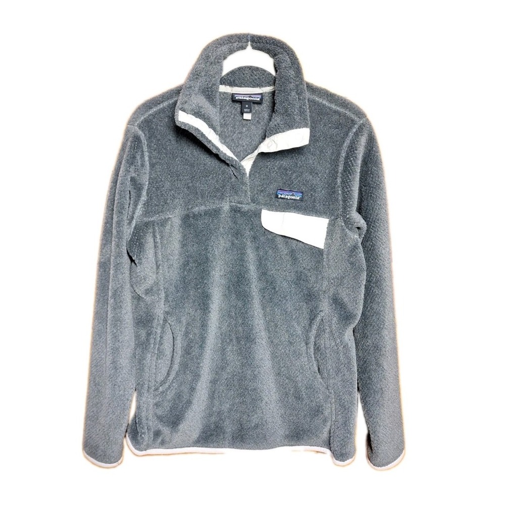 Patagonia Women's Re-Tool Snap-T Fleece Pullover Gray Utility outdoors cozy soft